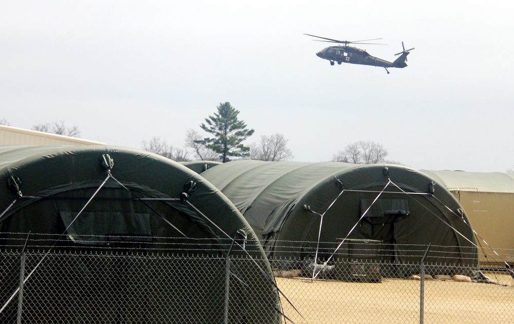 Operation Ouija training with Wisconsin National Guard UH-60 Black Hawks at Fort McCoy