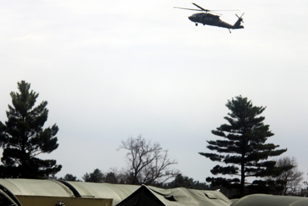 Operation Ouija training with Wisconsin National Guard UH-60 Black Hawks at Fort McCoy