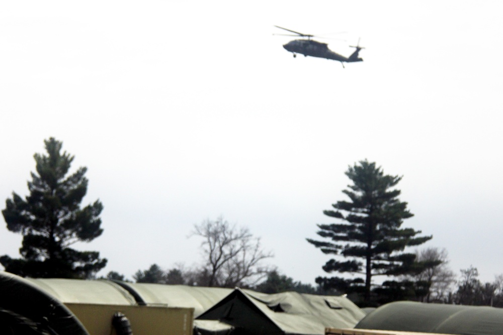 Operation Ouija training with Wisconsin National Guard UH-60 Black Hawks at Fort McCoy