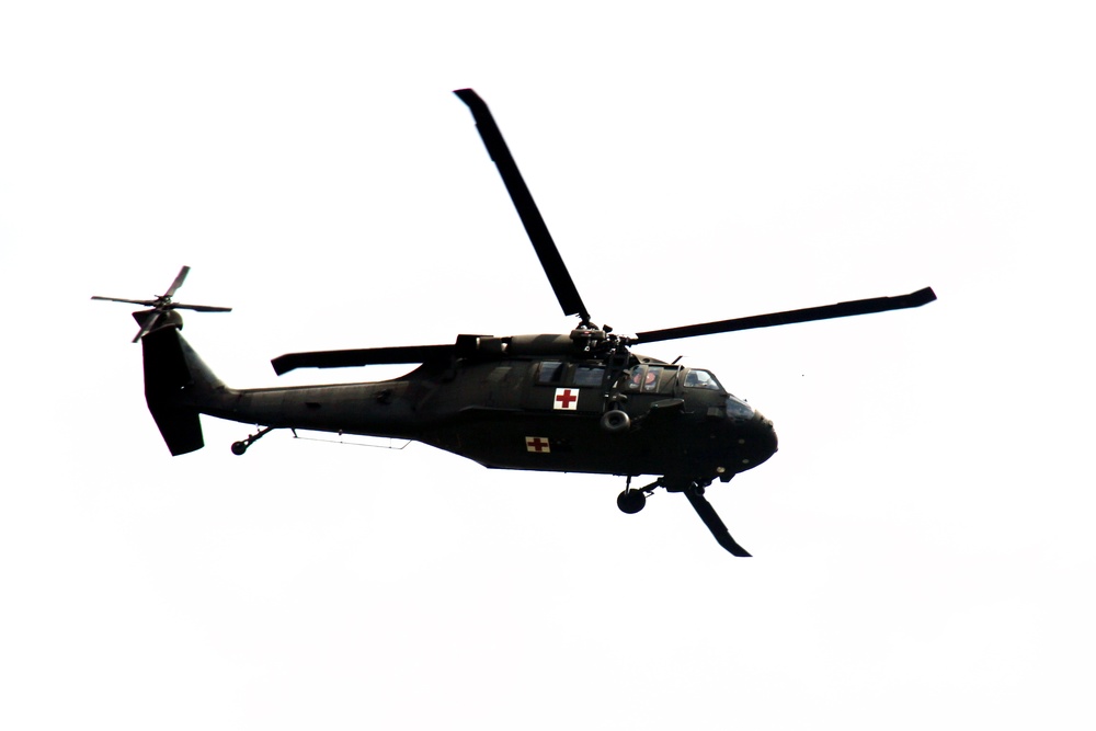 Operation Ouija training with Wisconsin National Guard UH-60 Black Hawks at Fort McCoy