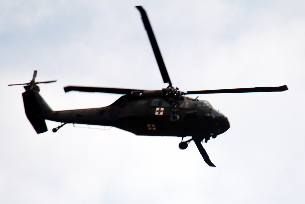 Operation Ouija training with Wisconsin National Guard UH-60 Black Hawks at Fort McCoy