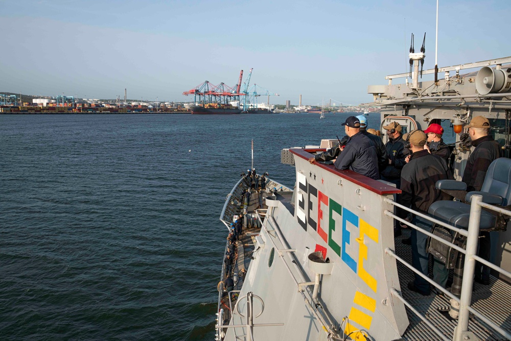 USS Normandy Arrives in Gothenburg, Sweden