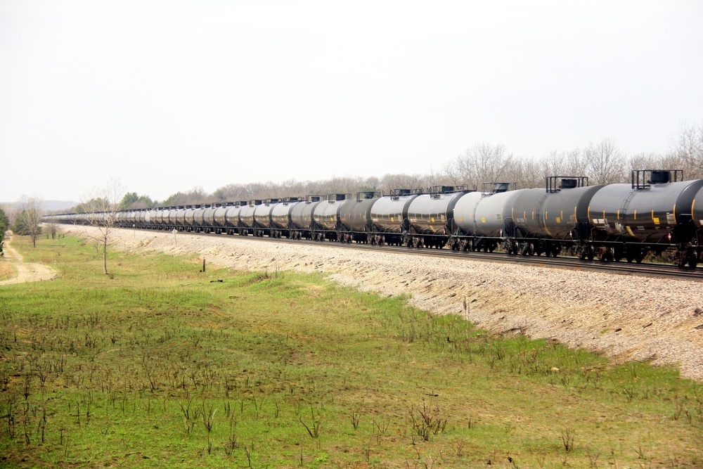 Train moves through Fort McCoy