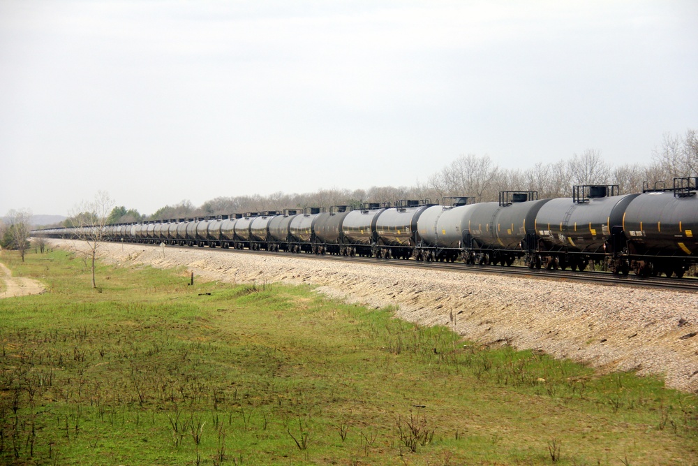 Train moves through Fort McCoy