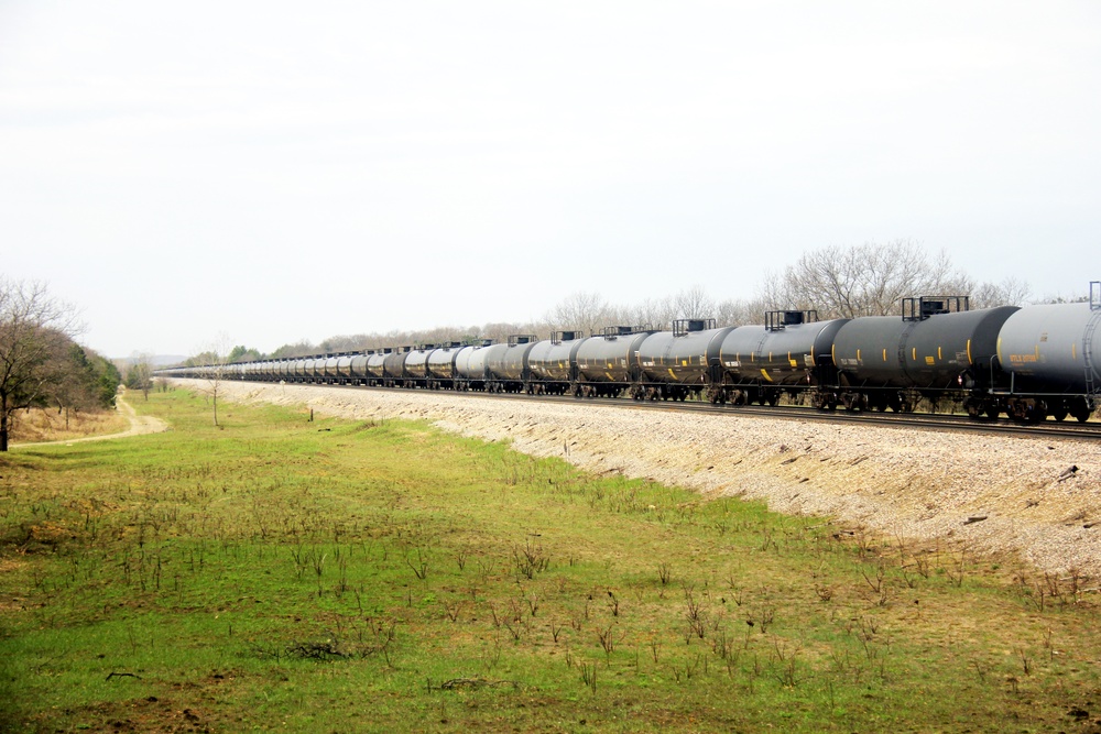 Train moves through Fort McCoy