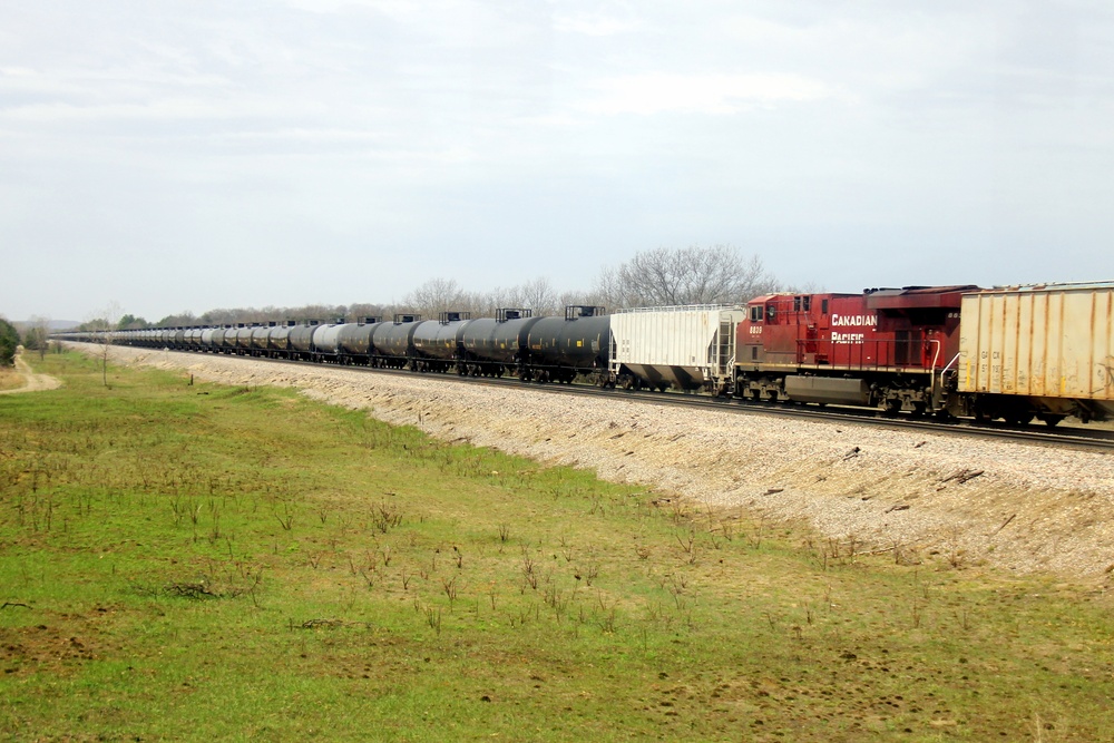 Train moves through Fort McCoy