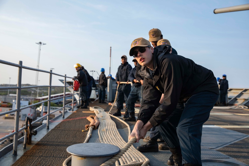 USS Normandy Arrives in Gothenburg, Sweden