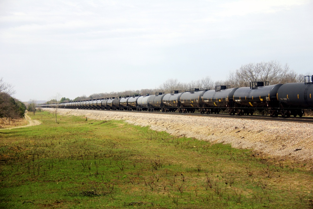 Train moves through Fort McCoy