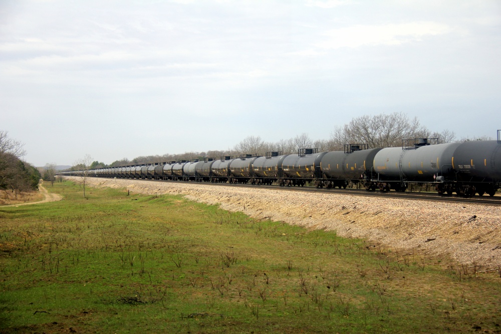 Train moves through Fort McCoy