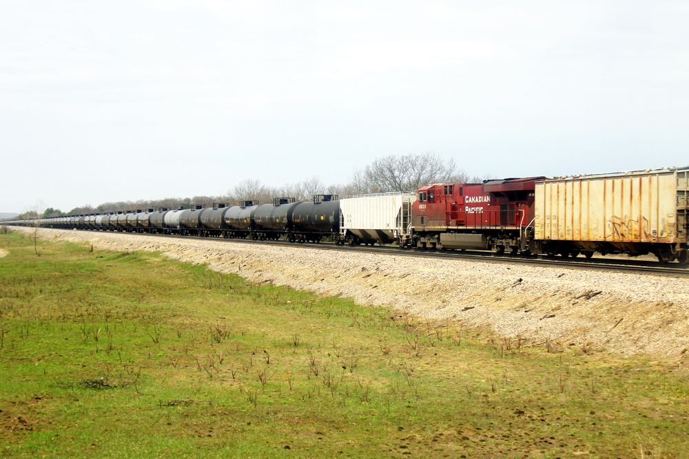 Train moves through Fort McCoy