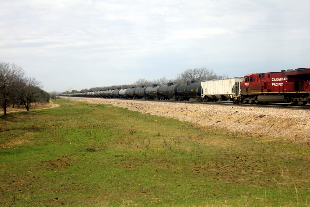 Train moves through Fort McCoy