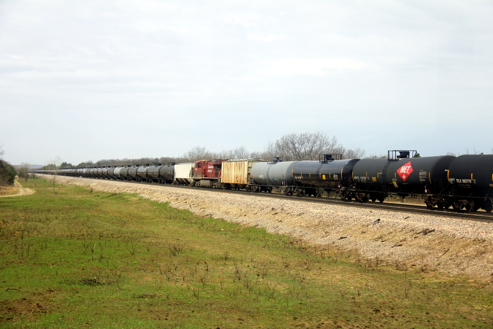 Train moves through Fort McCoy