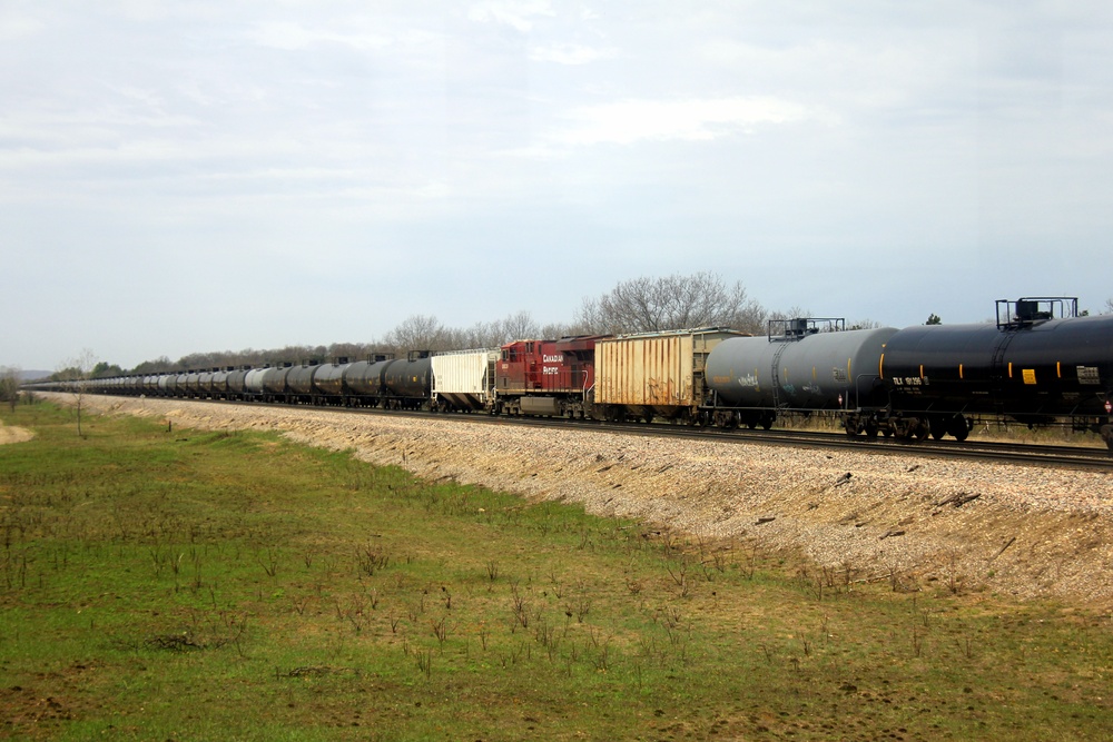 Train moves through Fort McCoy