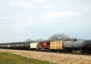 Train moves through Fort McCoy