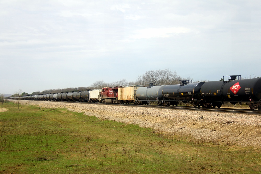 Train moves through Fort McCoy