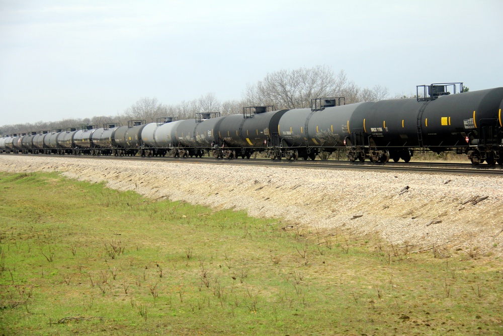 Train moves through Fort McCoy