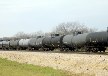 Train moves through Fort McCoy
