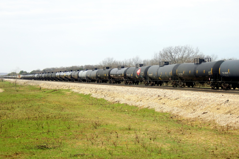 Train moves through Fort McCoy