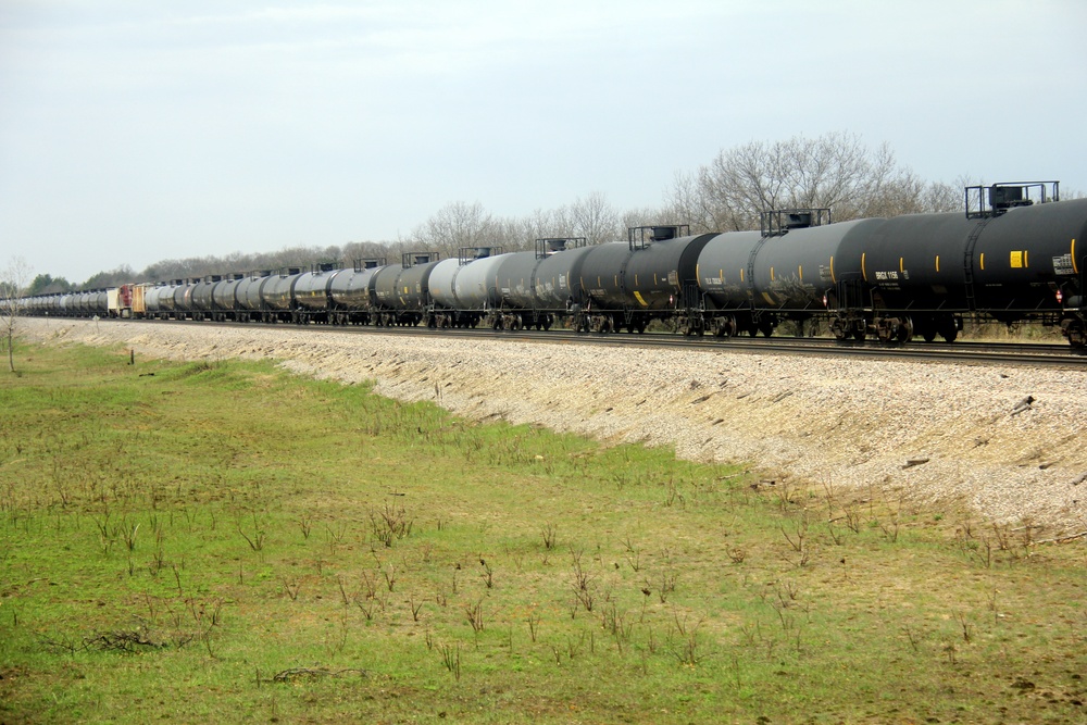 Train moves through Fort McCoy