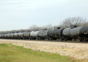 Train moves through Fort McCoy