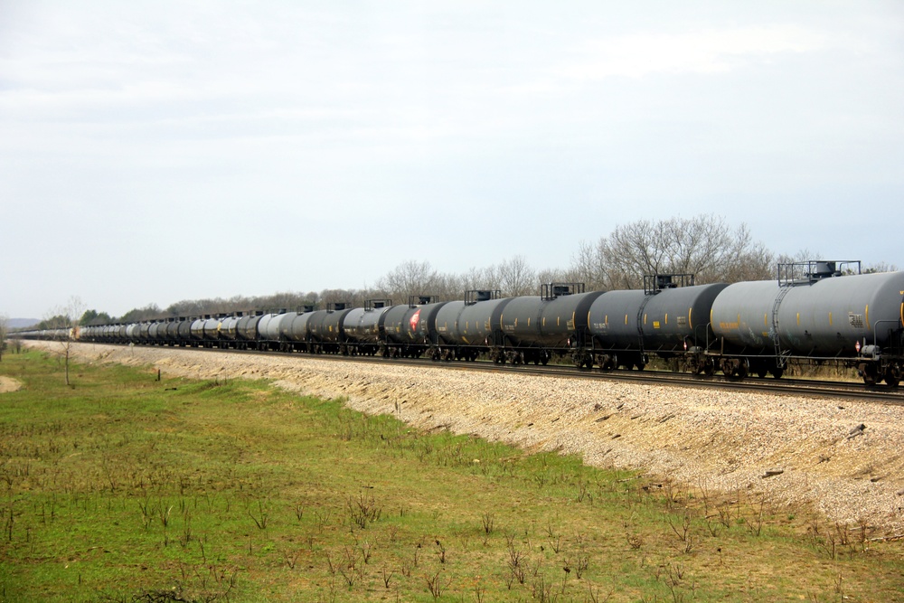 Train moves through Fort McCoy