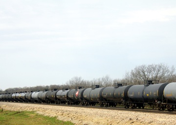 Train moves through Fort McCoy