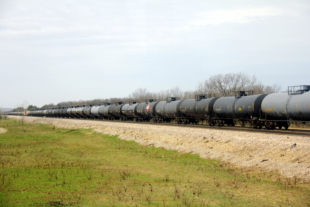 Train moves through Fort McCoy