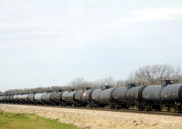 Train moves through Fort McCoy