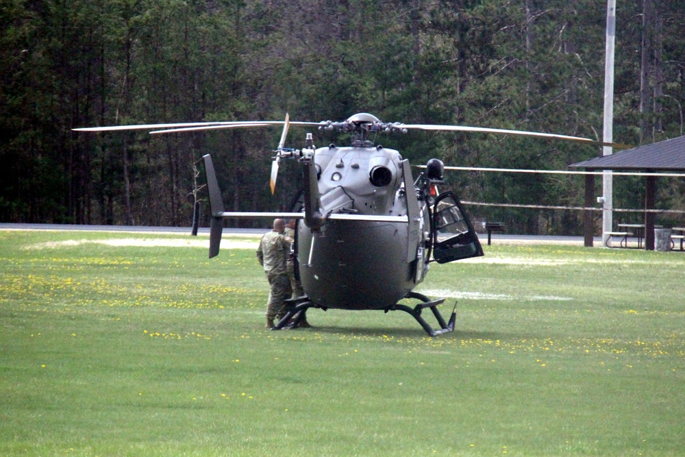 UH-72A Light Utility Helicopter, crew conducts training operations at Fort McCoy