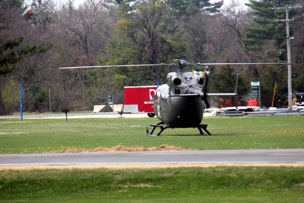 UH-72A Light Utility Helicopter, crew conducts training operations at Fort McCoy