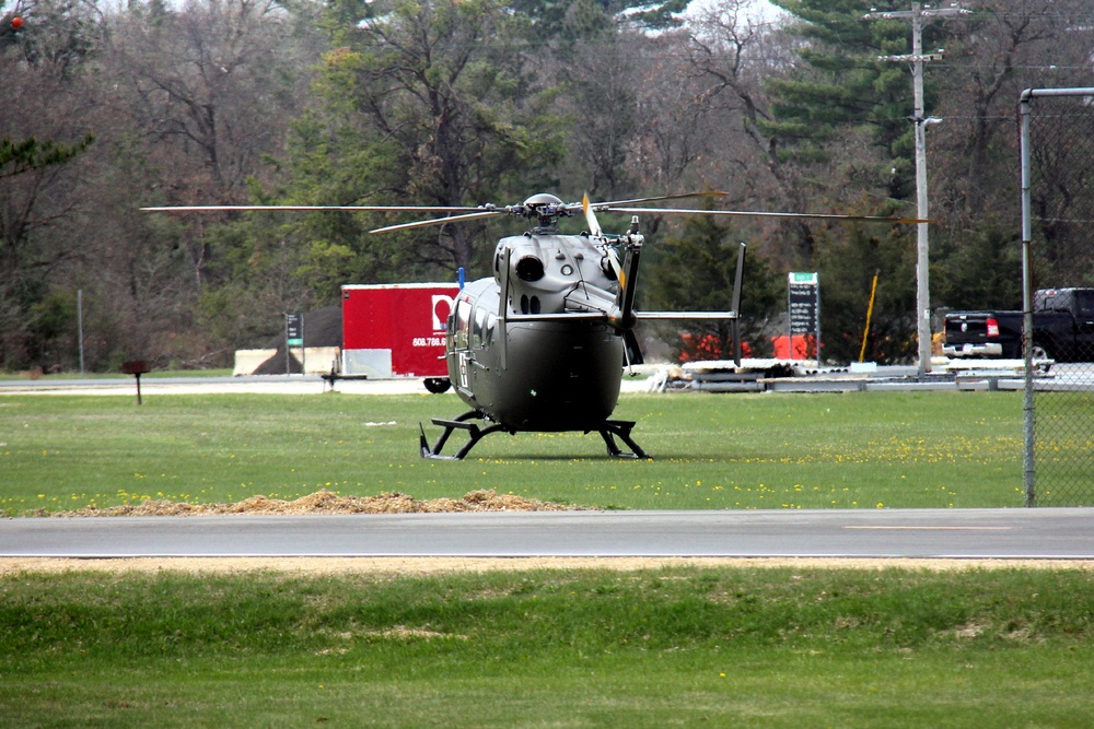 UH-72A Light Utility Helicopter, crew conducts training operations at Fort McCoy