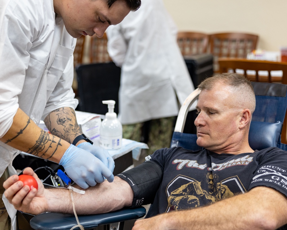 Task Force 76/3 Donates Blood in Support of the Valkyrie Fresh Whole Blood Transfusion Program