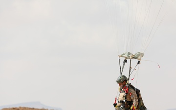 Tunisians execute a Military Freefall during Exercise African Lion 23