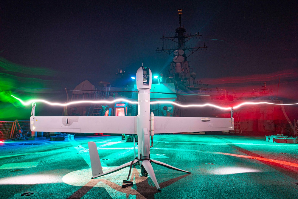 USS Paul Hamilton UAV Flight Operations