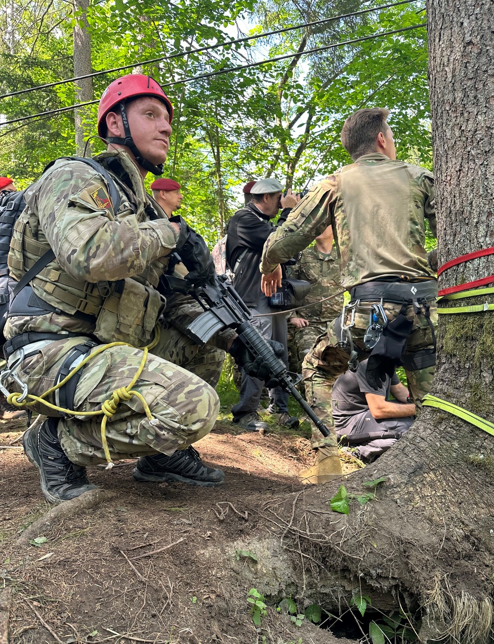 1-157th Mountain Infantry Battalion work alongside NATO partners