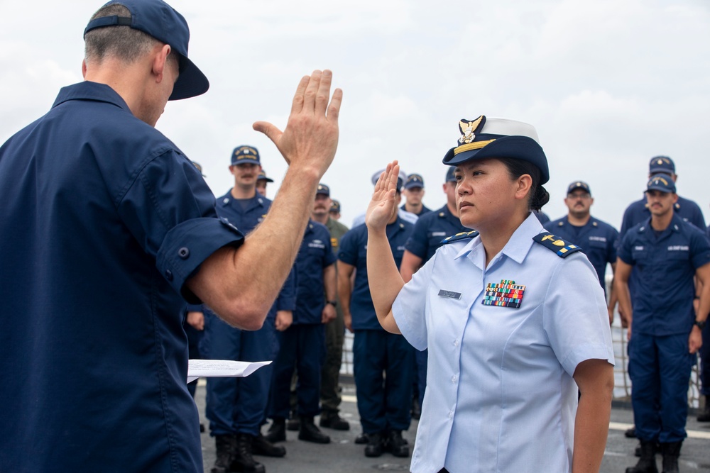 DVIDS - Images - Filipina-American Coast Guard Sailor Becomes a Warrant ...