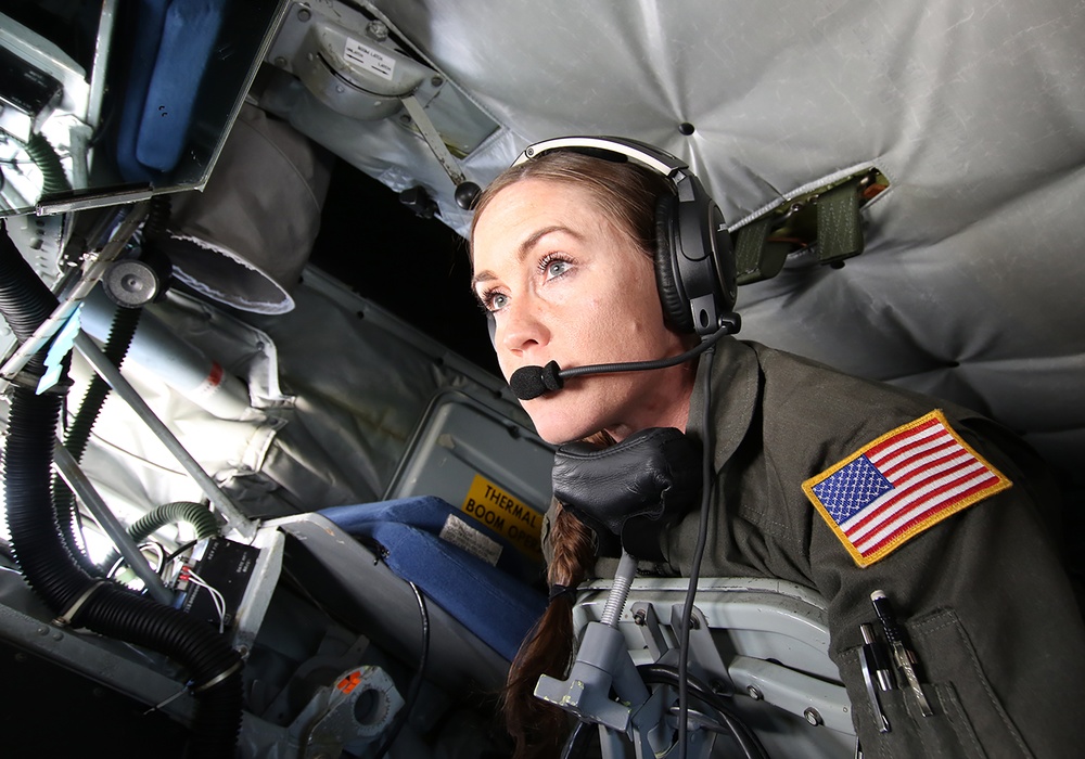 Airman 1st Class Donna Mills, KC-135  Boom Operator