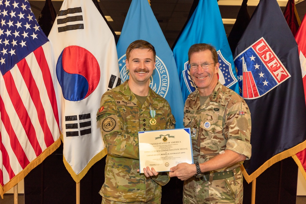 United Nations Command Recognizes Australian Army Captain