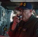 USS Ronald Reagan (CVN 76) Chaplain gives evening prayer