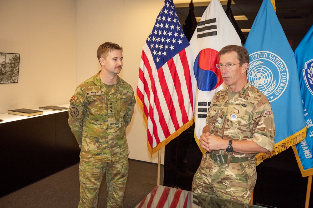 United Nations Command Recognizes Australian Army Captain