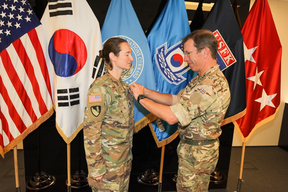 United Nations Command Recognizes Future Operations Training Chief