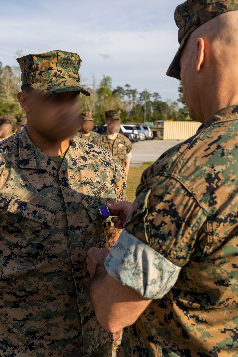 Marine Raider receives Purple Heart