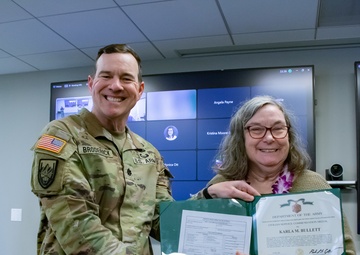 United States Army Corps of Engineers, Chicago District, Administrative Assistant retires after 38 years of federal service.