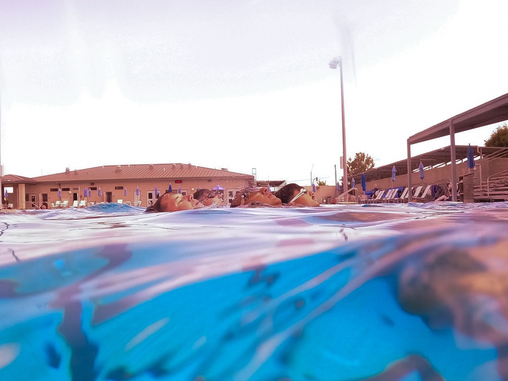 Servicemembers participate in Marine Corps Instructor of Water Survival course