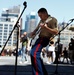 Quantico Marine Corps Rock Band Preforms On Wasp During Fleet Week