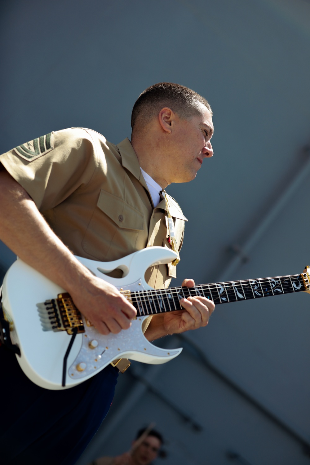 Quantico Marine Corps Rock Band Preforms On Wasp During Fleet