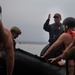 Servicemembers perform simulated rescues in Marine Corps Instructor of Water Survival course