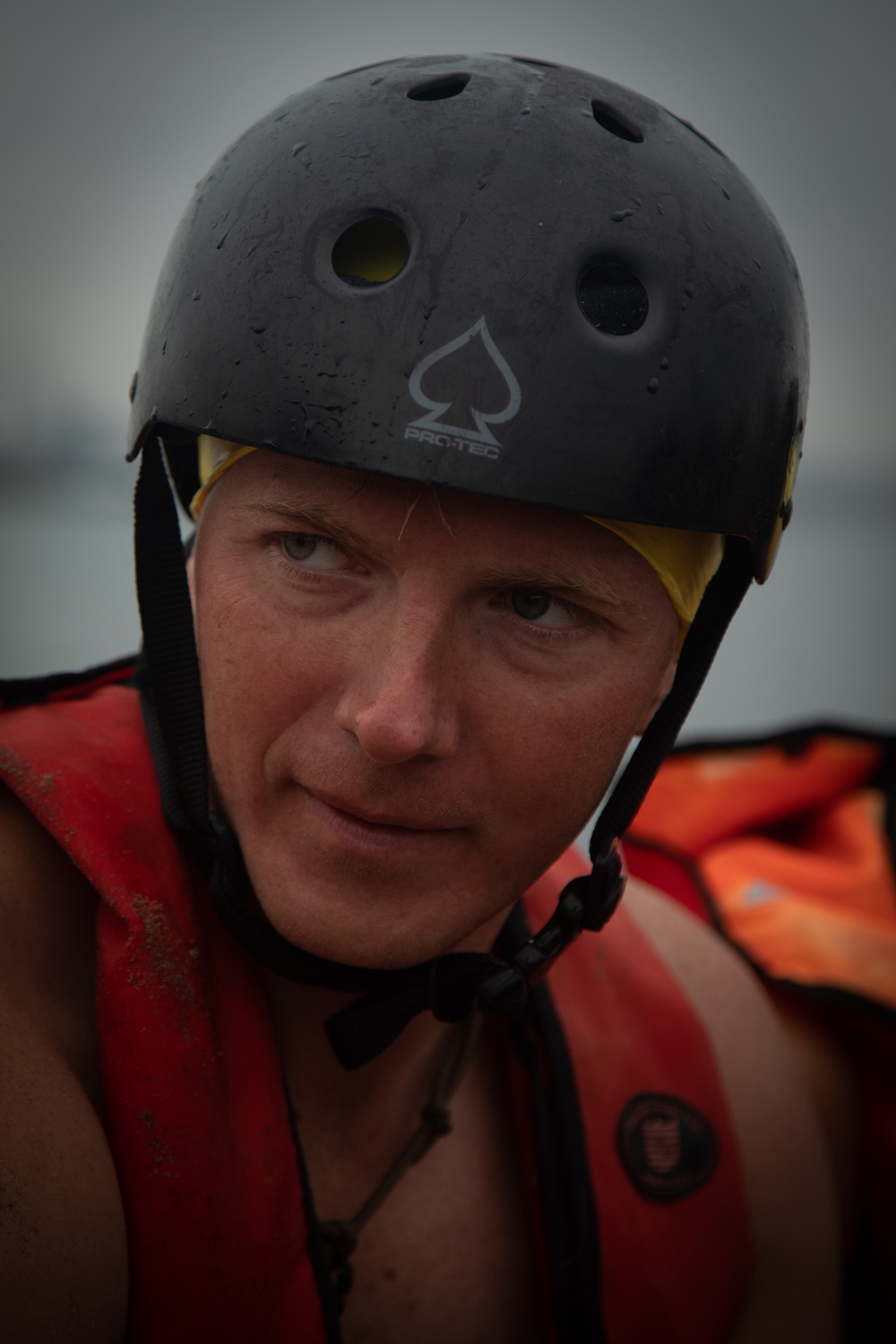 Servicemembers perform simulated rescues in Marine Corps Instructor of Water Survival course