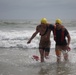 Servicemembers perform simulated rescues in Marine Corps Instructor of Water Survival course