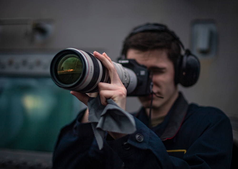 U.S Navy Sailor Takes Photo